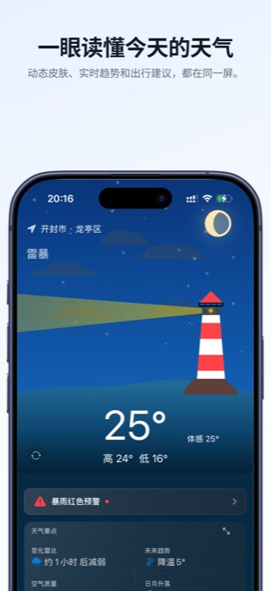 ZtWeather home screen
